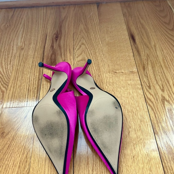 Zara pink satin sling back - Picture 5 of 5